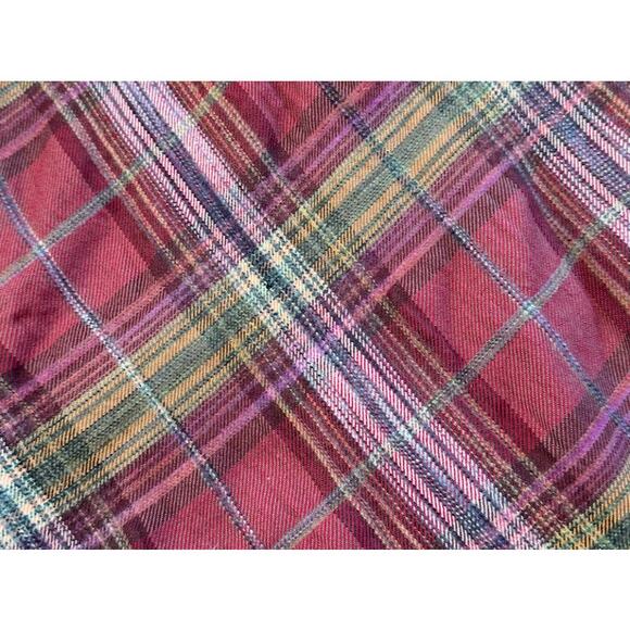 Burning Torch Plaid Boho Jacket, Cotton/Wool/Silk, Women's Size SMALL - Picture 14 of 14